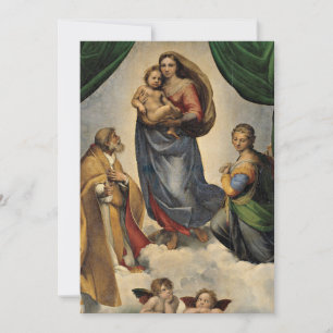 Carte De Correspondance Raphael - La Madone Sixtine,