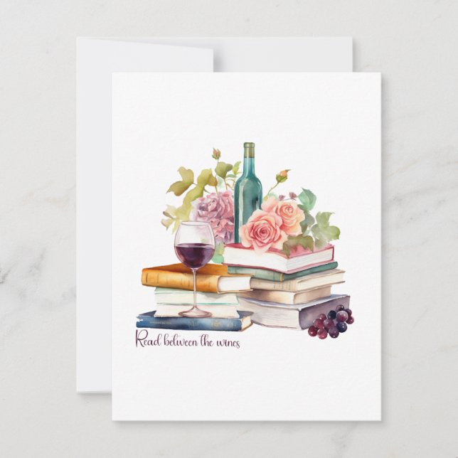 Carte De Correspondance Read Between Wines (Devant)