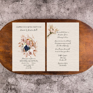 Carte De Correspondance Réception de mariage après la fête