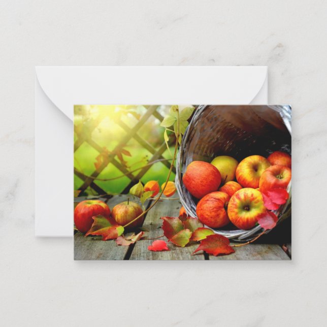 Carte De Correspondance Récolte d'Apple (Devant)