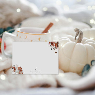 Carte De Correspondance Récolte Florale Fantôme & Personnalisé de Fantômes