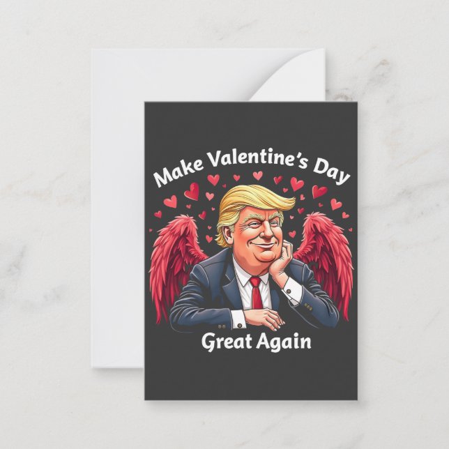 Carte De Correspondance Refaisons la Saint-Valentin Trump Amoureux  (Devant)