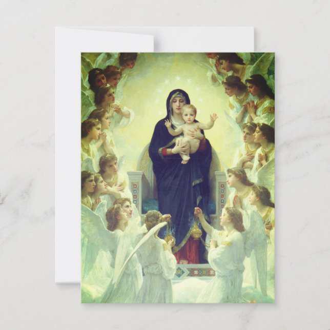 Carte De Correspondance Regina Angelorum - William-Adolphe Bouguereau (Devant)