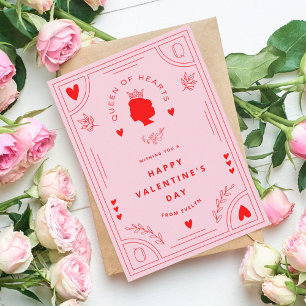 Carte De Correspondance Reine des Coeurs Valentine