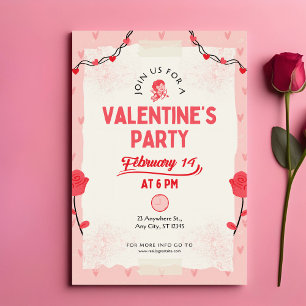 Carte De Correspondance Rejoignez-nous pour la fête de la Saint-Valentin