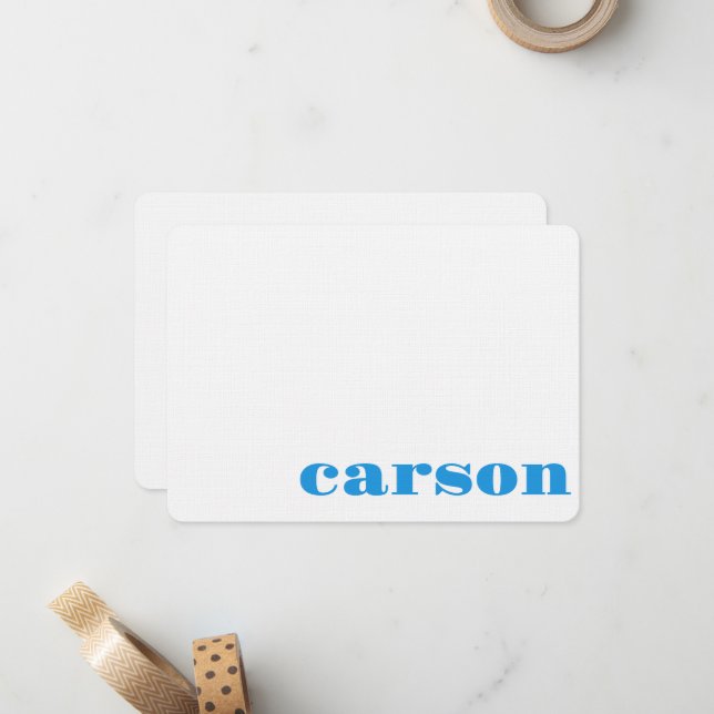 Carte De Correspondance Remerciements Enfants Merci (Devant/Arrière en situation)