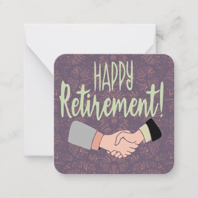 Carte De Correspondance Retraite Heureuse (Devant)