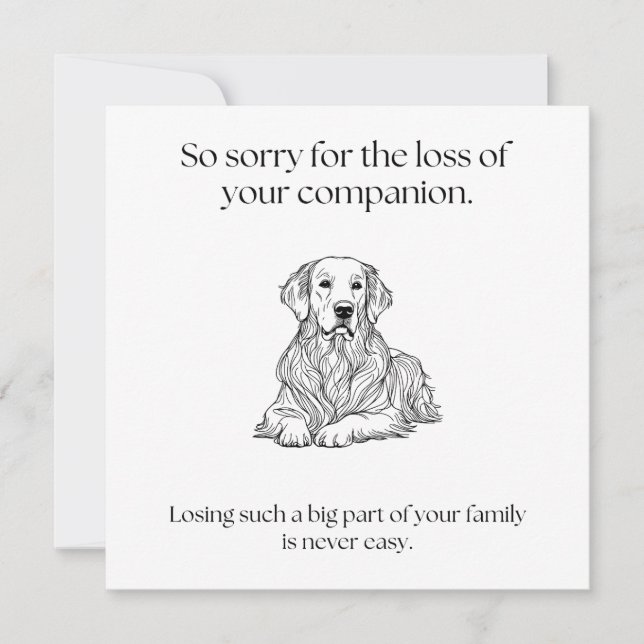 Carte De Correspondance Retrieur de la sympathie des animaux (Devant)