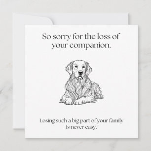 Carte De Correspondance Retrieur de la sympathie des animaux