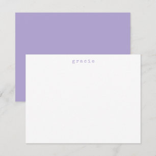 Carte De Correspondance Rétro minimaliste Machine à écrire Nom personnalis