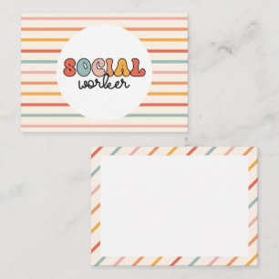 Carte De Correspondance Rétro Social Worker