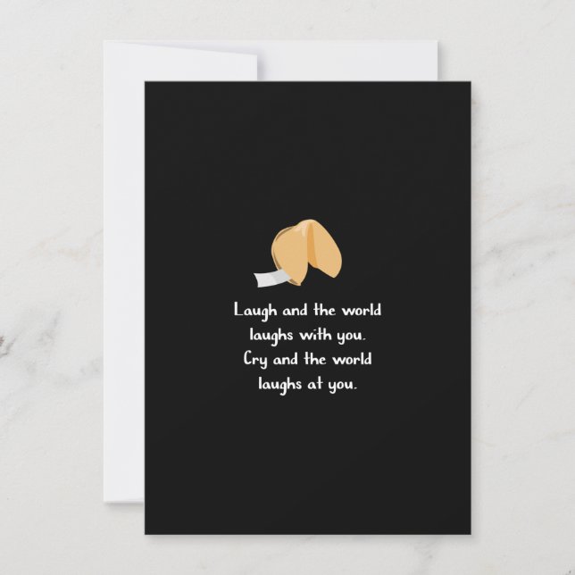 Carte De Correspondance Rire et pleurer (Devant)