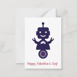 Carte De Correspondance Robot Valentine - Scooter