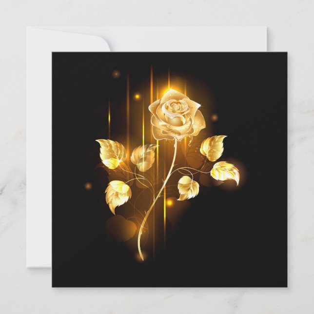 Carte De Correspondance Rose d'or ( rose d'or ) (Devant)