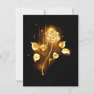 Carte De Correspondance Rose d'or ( rose d'or )