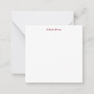 Carte De Correspondance Rose Gold Calligraphié Élégant Nom Blanc
