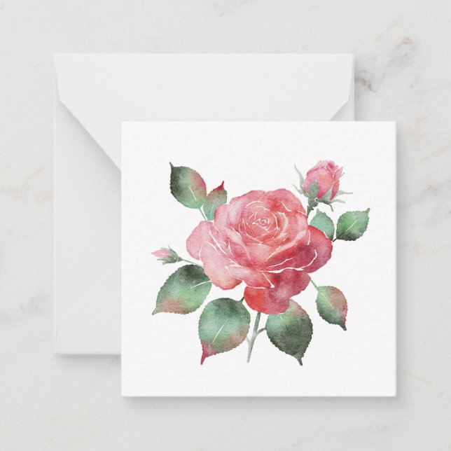 Carte De Correspondance Rose précis (Devant)