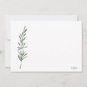 Carte De Correspondance Rosemaire aquarelle