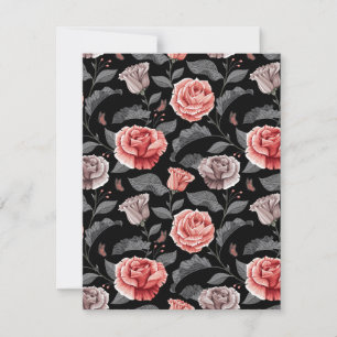 Carte De Correspondance Roses aquarelle 15