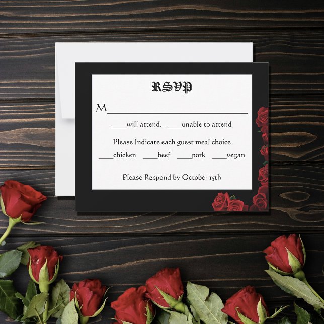 Carte De Correspondance Roses d'épée de dragon rouge (Créateur téléchargé)