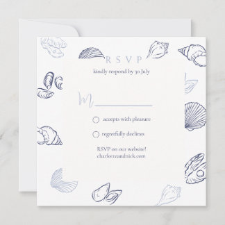 Carte De Correspondance RSVP nautique