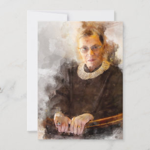 Carte De Correspondance Ruth Bader Ginsburg avec le juge Robe Portrait