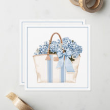 Sac fourre-tout à rayures bleues côtières avec des