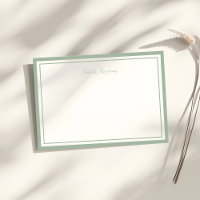Sage de script minimaliste Vert Deux bordures Mono