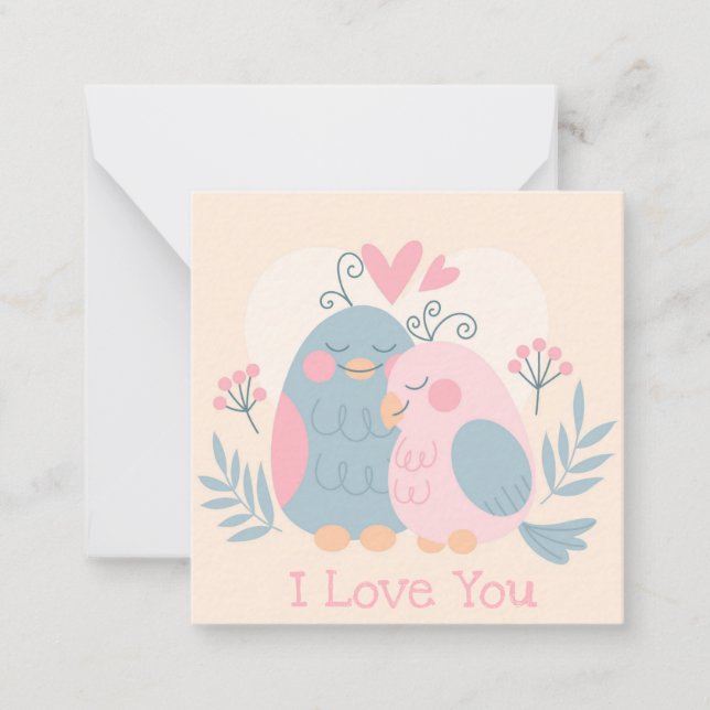 Carte De Correspondance Saint-Valentin mignon (Devant)