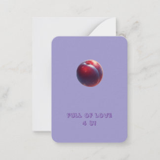 Carte De Correspondance Saint-Valentin Prune