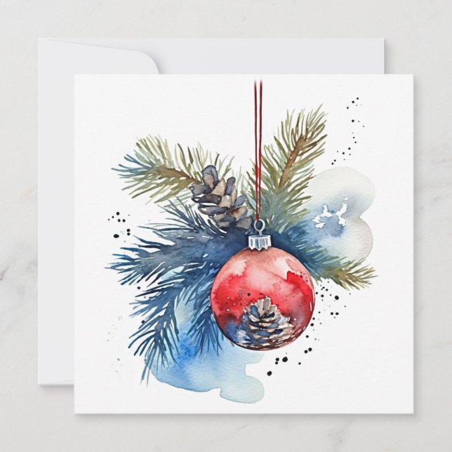 Carte De Correspondance "Saison d'espoir : Bénédictions de Noël" (Devant)