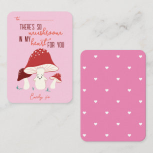 Carte De Correspondance Salle de classe Saint-Valentin So Mushroom Heart C