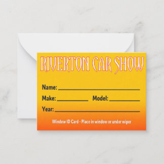 Carte De Correspondance Salon automobile