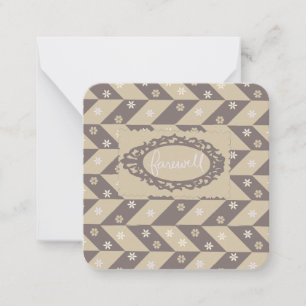Carte De Correspondance Salutations d'adieu