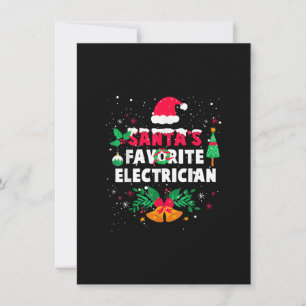 Carte De Correspondance Santas Electricien favori Noël Noël Noël Noël Cade