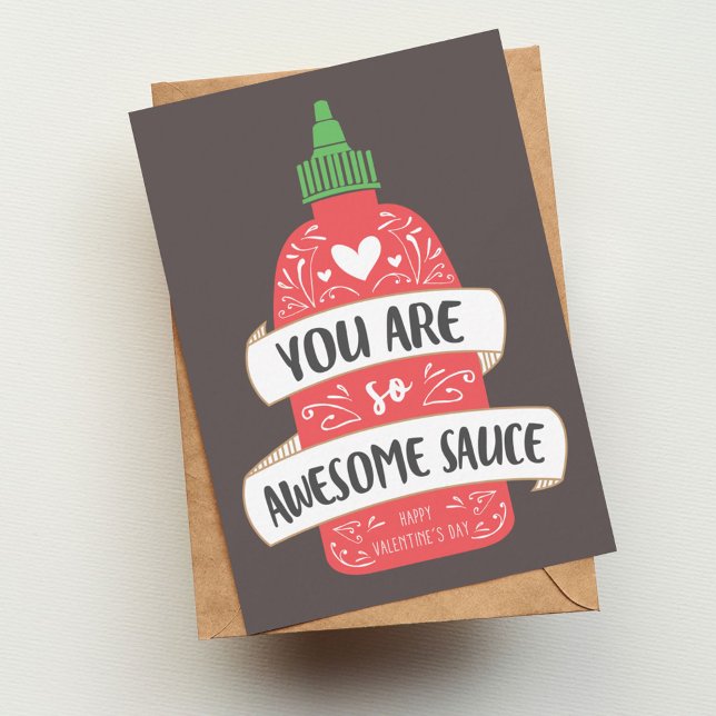 Carte De Correspondance Sauce étonnante Valentine (Créateur téléchargé)