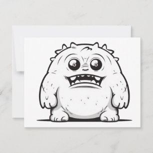 Carte De Correspondance Schéma de monstre Petit