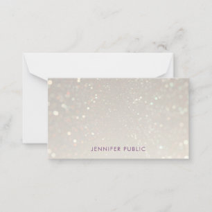 Carte De Correspondance Script de calligraphie personnalisée Monogramme Gl