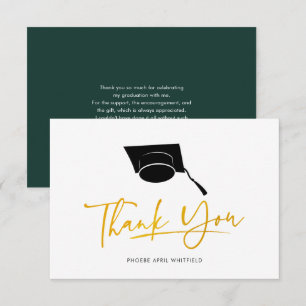 Carte De Correspondance Script de remise des diplômes 2026 Merci