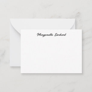 Carte De Correspondance Script rétro Vintage minimal