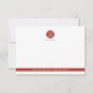 Carte De Correspondance Secourt incendie Croix maltaise