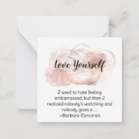 *~* Self Love CORCORAN AP62 Flat Note Card
