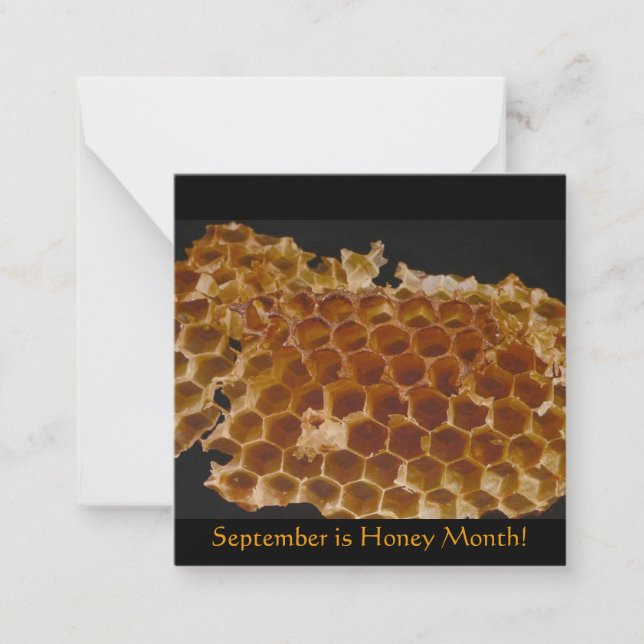 Carte De Correspondance Septembre est le mois du miel ! (Devant)
