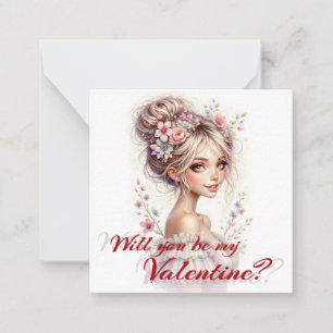 Carte De Correspondance Serez-vous ma Saint-Valentin – Impression d'art ro