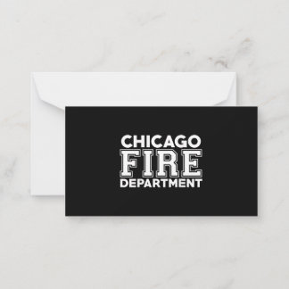 Carte De Correspondance Service des pompiers de Chicago Secourt
