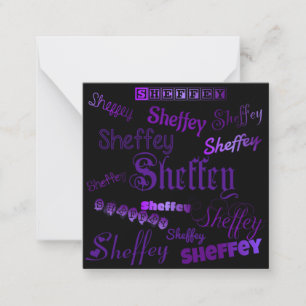 Carte De Correspondance Sheffey Purple