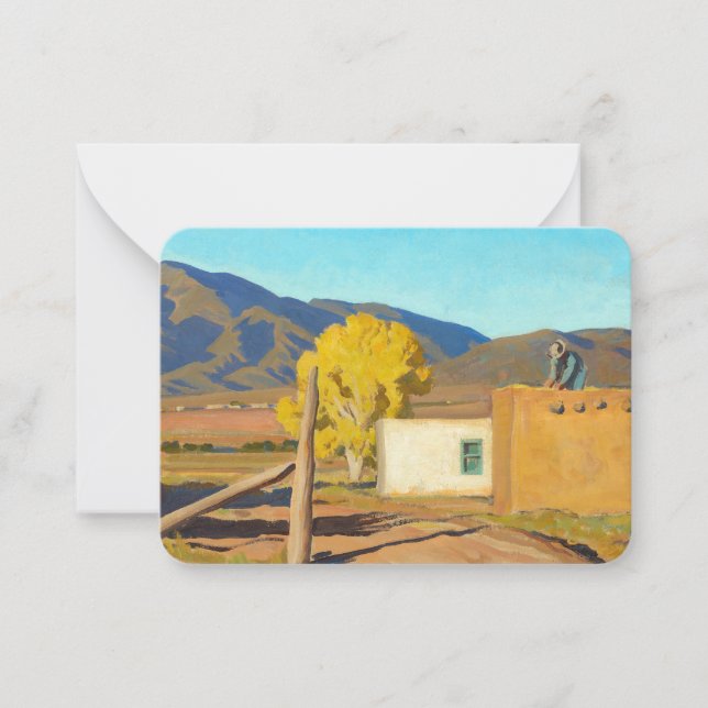 Carte De Correspondance Signes d'automne 1931 par Maynard Dixon (Devant)