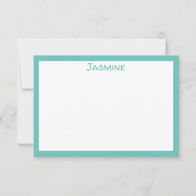 Carte De Correspondance Simple avec nom (Devant)