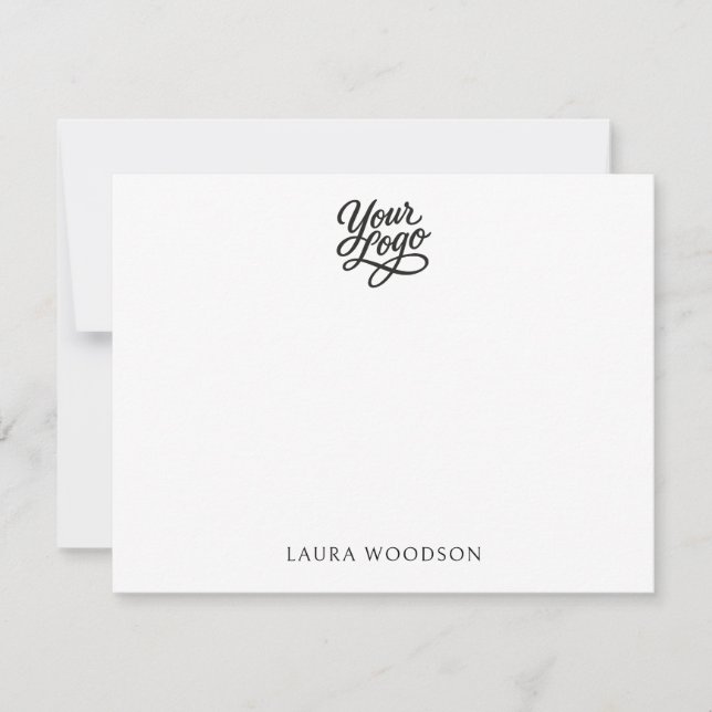 Carte De Correspondance Simple Minimalist Logo Name  (Devant)