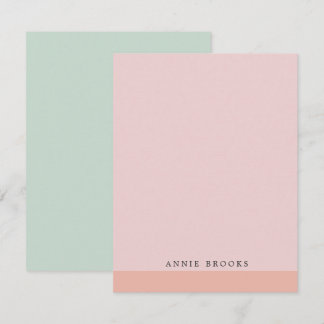 Carte De Correspondance Simple minimaliste coloré Personnalisé